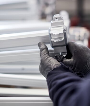 Produktion von Aluminium-Strukturen.