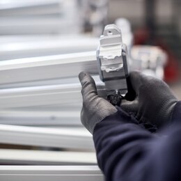 Produktion von Aluminium-Strukturen.