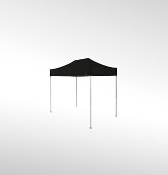 Gazebo pieghevole 3x2 m nel colore nero.