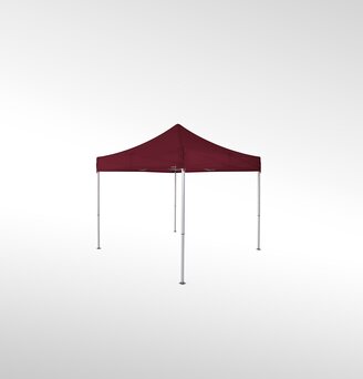 Gazebo pieghevole 3x3 m nel colore bordeaux.