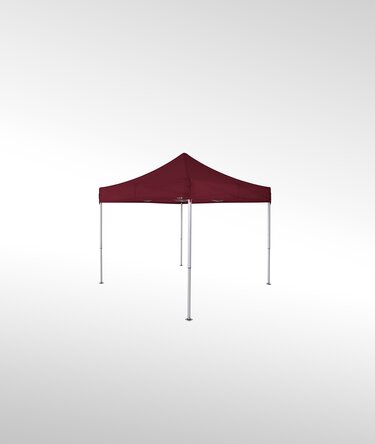 Faltpavillon 3x3 m in der Farbe bordeaux.