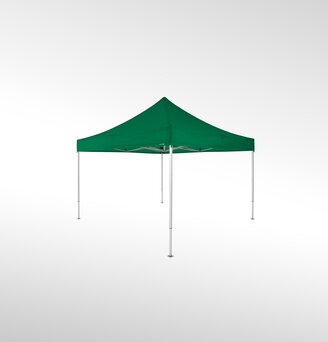 Gazebo pieghevole 4x4 m nel colore verde.